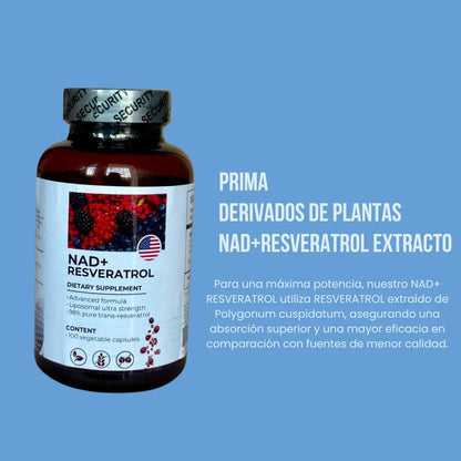 Restaura tu Energía y Juventud con NAD+ y Resveratrol