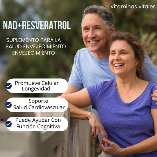 Restaura tu Energía y Juventud con NAD+ y Resveratrol